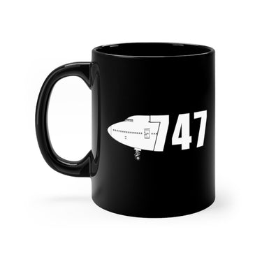 BOEING 747 DESIGNED MUG Printify